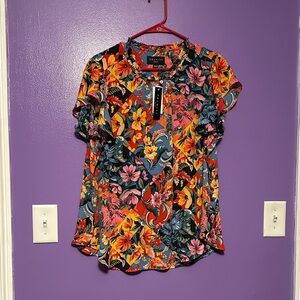 Premise Vibrant Floral Blouse - Multicolor